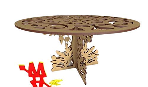 Kit para hacer mesa de madera DM para candy bar mesa dulce, decoración de fiestas. Medidas: 28 cm de diámetro x 15 cm de alto
