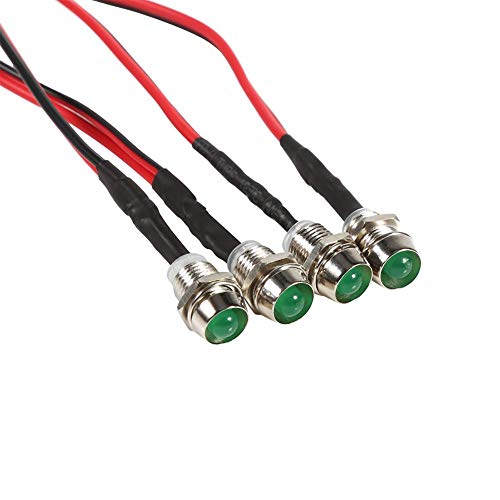 Lámpara indicadora, 4 pcs. Luz indicadora Luz indicadora LED Panel Piloto para piloto de furgoneta, 12v(Green) Lámpara indicadora, 4 pcs. Luz indicadora Luz indicadora LED Panel Piloto para piloto de furgoneta, 12v(Green)