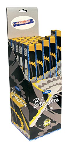 Laroom Pack 25 Cajas Incienso Black Blossom, Compuesto, Multicolor, 26x9.5x9.5 cm, Unidades