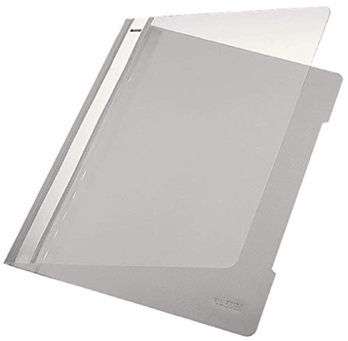 Leitz Carpeta estándar, formato A4, capacidad hasta 250 hojas (80 gr / m2), polipropileno, gris