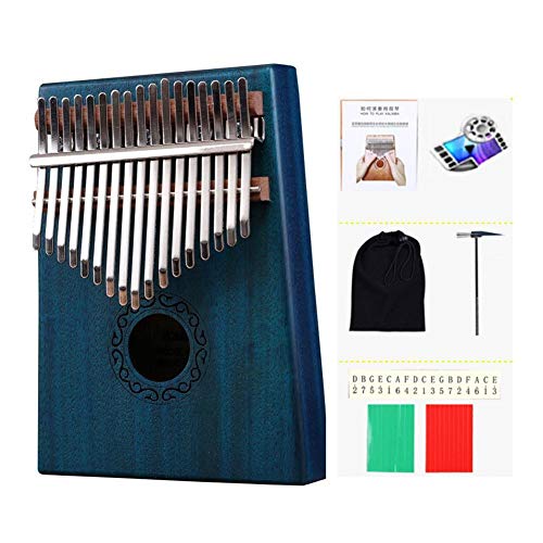 LIWEISDSDFS - Kalimba de 17 teclas, piano de dedo, cuerpo de caoba, instrumento musical, regalo perfecto