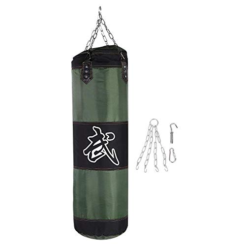 Longzhou Saco de Boxeo,Entrenamiento vacío Gancho de Boxeo Saco de Arena de Patada Lucha Karate Saco de Arena de Saco de Arena Saco de Arena(verde-100cm)