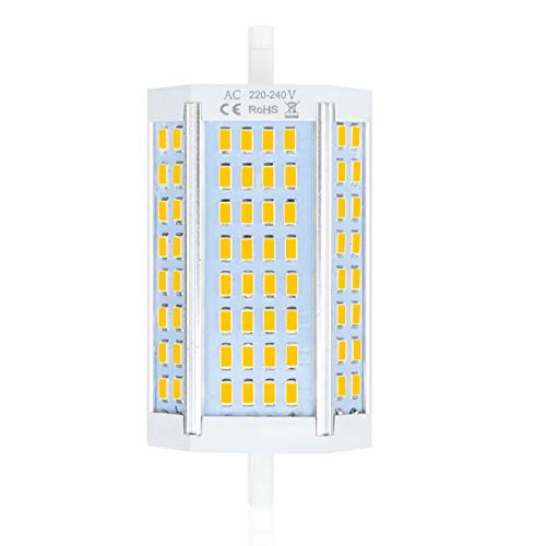 Luxvista Regulable R7s 30W 118mm J118 LED Bombilla, Doble Extremo Reflector Bombilla de intensidad variable con Bajo Consumo, Blanco frío 6000K, 30W Equivalente a 200W-300W Lámpara Halógena(1-Pack) Luxvista Regulable R7s 30W 118mm J118 LED Bombilla, Doble Extremo Reflector Bombilla de intensidad variable con Bajo Consumo, Blanco frío 6000K, 30W Equivalente a 200W-300W Lámpara Halógena(1-Pack)