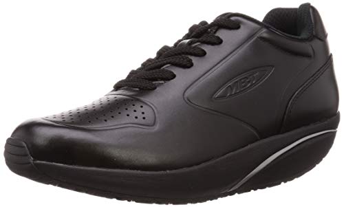 MBT 700947 1997 L Winter W Mujer Zapatos de Cordones,señora Zapato Equilibrio,Suela Curva,Black Nappa,39 EU