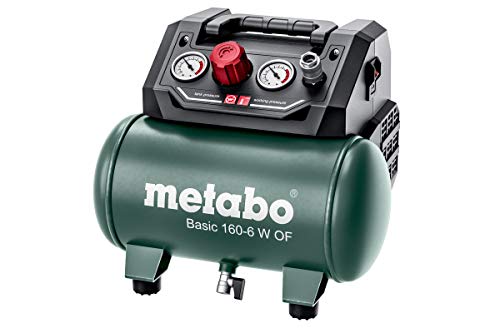 metabo 4061792174061 601501000-Compresor Basic 160-6 W of Potencia 0,9 Kw calderín 24 l, Negro
