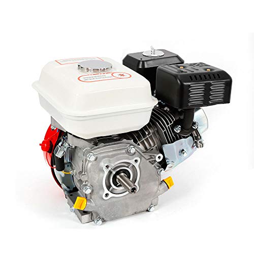 Motor de gasolina, 7,5 CV, 5.1 kW, motor de pie, 20 mm de diámetro de onda, 4 tiempos, refrigerado por aire, 1 cilindro de accionamiento