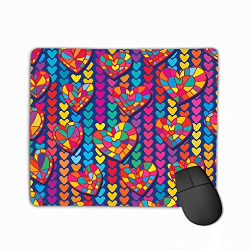 Mouse Pad Abstract Front Look Like Love Happy Fun Continues Drop Colorful Reason Taste Sadness Crying Waterfall Rectangle Rubber Mousepad 11.81 X 9.84 Inch