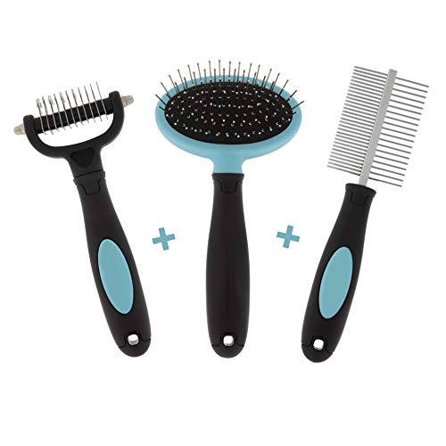 Mundopata Pack 3 Cepillos Perro y Gato y Peine Perro de Color Azul - Cepillo Perro Pelo Largo Ideal para tu Mascota - Revitaliza el Pelo Muerto con el Peine para Perro y Gato Mundopata Pack 3 Cepillos Perro y Gato y Peine Perro de Color Azul - Cepillo Perro Pelo Largo Ideal para tu Mascota - Revitaliza el Pelo Muerto con el Peine para Perro y Gato