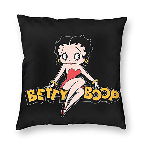 N / A Betty Boop - Funda de cojín para el sofá, 1 funda para el asiento de coche, cómoda y suave