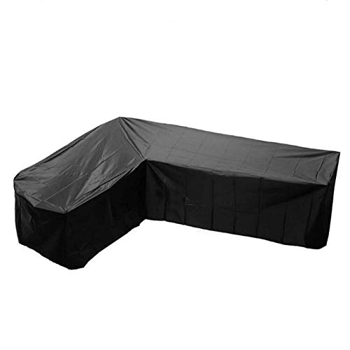Nai-storage Fundas para Muebles de jardín, Tela de poliéster Resistente 210D en Forma de L, Juego de protección para sofá Impermeable (215 * 215 * 87 CM) (Size : 215 * 215 * 87 * 80cm) Nai-storage Fundas para Muebles de jardín, Tela de poliéster Resistente 210D en Forma de L, Juego de protección para sofá Impermeable (215 * 215 * 87 CM) (Size : 215 * 215 * 87 * 80cm)