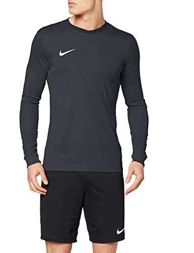 Nike LS Park Vi JSY Camiseta de Manga Larga, Hombre, Negro (Black/White), M