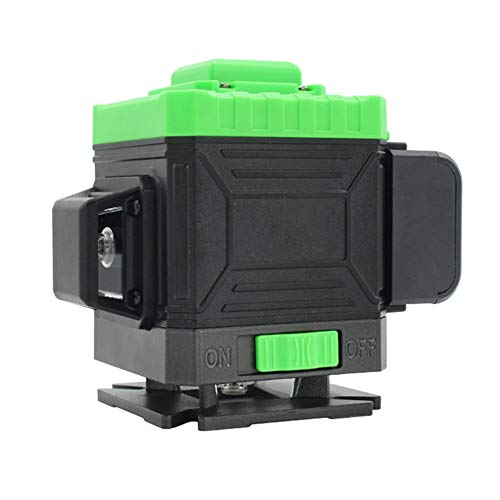 Nivel láser autonivelante, 12 Líneas 3D nivel láser verde, Línea Laser líneas cruzadas horizontales y verticales Línea de rayo láser verde IP54, Prevención antideslizante y de caídas