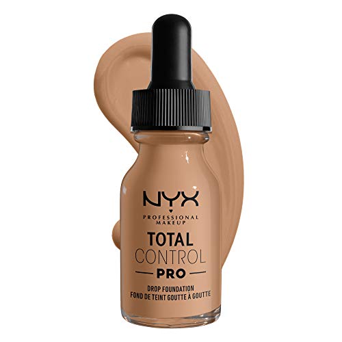 NYX Professional Makeup Base de maquillaje líquida Total Control Pro Drop, Dosificación precisa, Cobertura modulable y personalizable, Fórmula vegana, Acabado natural, 13 ml, Tono: 12 Classic Tan