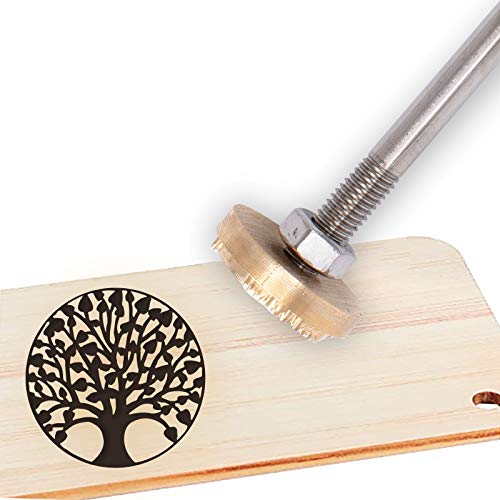 OLYCRAFT Sello Térmico para Barbacoa de Hierro con Marca de Madera con Cabeza de Latón Y Mango de Madera, Cuero Y la Mayoría de los Plásticos: Árbol de la Vida N. ° 2 OLYCRAFT Sello Térmico para Barbacoa de Hierro con Marca de Madera con Cabeza de Latón Y Mango de Madera, Cuero Y la Mayoría de los Plásticos: Árbol de la Vida N. ° 2