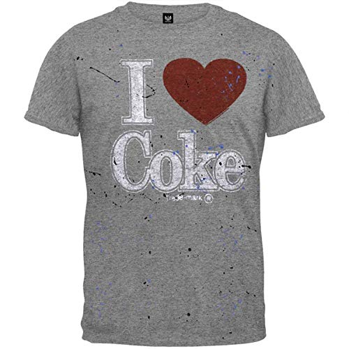 OUR Coca-Cola - I Heart Coke Splatter Soft T-Shirt KLOPXB