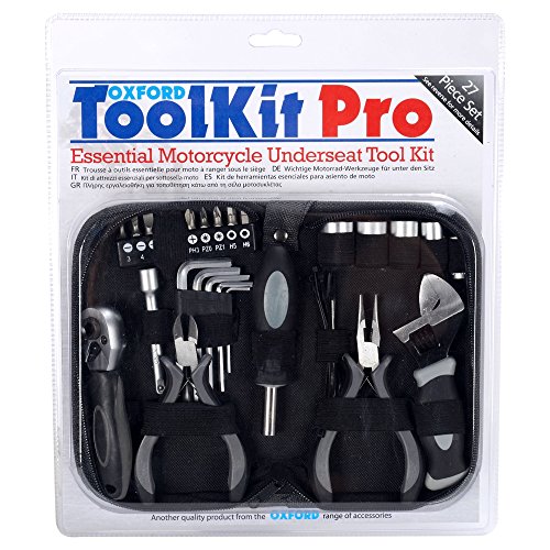 OXFORD 2015 Juego Herramientas Pro Pieza 27 Motocicleta Debajo del Asiento Kit Esencial OXFORD 2015 Juego Herramientas Pro Pieza 27 Motocicleta Debajo del Asiento Kit Esencial
