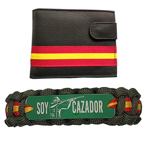 Pack Albero Soy Cazador Pulsera y Cartera de Piel en Color Negro. Medida Cartera 11 x 8,5cm (Aproximadamente). Medida Pulsera 2 x 30 cm. Pack Albero Soy Cazador Pulsera y Cartera de Piel en Color Negro. Medida Cartera 11 x 8,5cm (Aproximadamente). Medida Pulsera 2 x 30 cm.