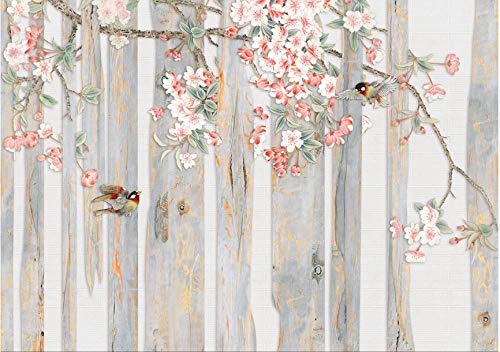Papel Pintado Fotográfico 300x210 cm - 6 tiras Veta de madera de caoba rosa Tipo Fleece no-trenzado XXL Salón Dormitorio Despacho Pasillo Decoración murales decoración de paredes moderna Papel Pintado Fotográfico 300x210 cm - 6 tiras Veta de madera de caoba rosa Tipo Fleece no-trenzado XXL Salón Dormitorio Despacho Pasillo Decoración murales decoración de paredes moderna