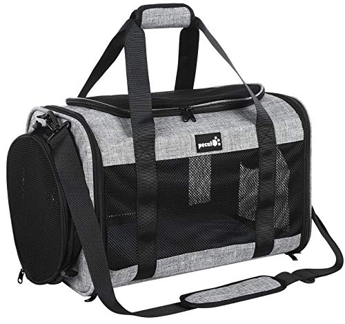 Pecute Transportin Gato Perro Bolsa de Transporte Portátil y Transpirable para Mascotas, Bolso Transportin para Gatos Plegable con Juguete Túnel con Correa de Hombro Ajustable, Aerolínea Aprobada Pecute Transportin Gato Perro Bolsa de Transporte Portátil y Transpirable para Mascotas, Bolso Transportin para Gatos Plegable con Juguete Túnel con Correa de Hombro Ajustable, Aerolínea Aprobada