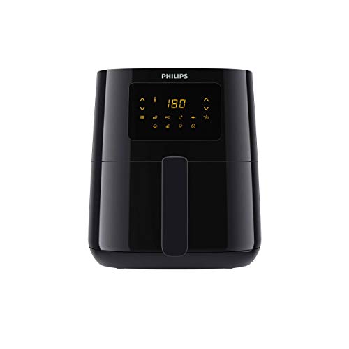Philips HD9252/90 Airfryer - Das Original (Heißluftfritteuse, 1400W, für 2-3 Personen, 800g/4,1L Kapazität, digitales Display) schwarz