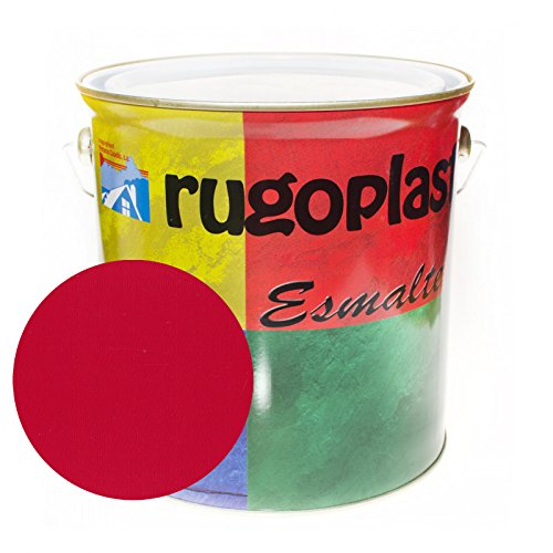 Pintura esmalte sintético de alta calidad ideal para pintar hierros, rejas, portones, puertas, ventanas, madera... Brillante / Satinado / Mate / Forja / Aluminio Plata / Metalizado Varios Colores (0,750Ml, Rojo Fuego Brillo) Envío GRATIS 24 h.