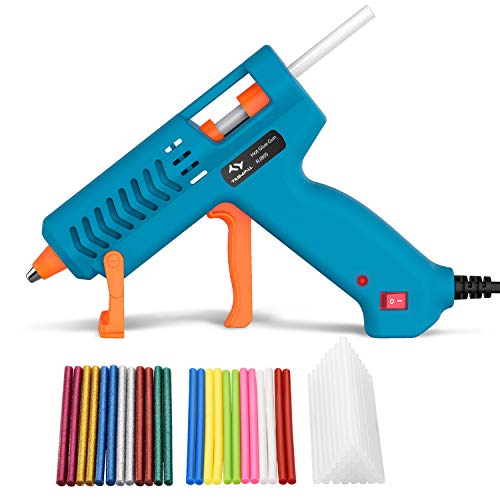 Pistola de Silicona Caliente 60W Tilswall, Pistola de Pegamento con 60pcs Barras de Diferentes Colores, Pistola Manualidades para Bricolaje, Arte, Empaques,Reparaciones en hogar,Oficina y Escuela Pistola de Silicona Caliente 60W Tilswall, Pistola de Pegamento con 60pcs Barras de Diferentes Colores, Pistola Manualidades para Bricolaje, Arte, Empaques,Reparaciones en hogar,Oficina y Escuela