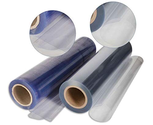 PVC transparente plastificado cristal 100 % impermeable, múltiples usos, altura del rollo 135 cm, doble grosor, venta por medio metro lineal (grosor 0,80 mm)