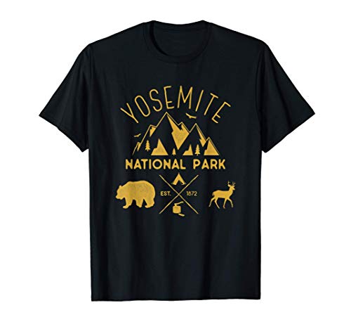 Regalo de recuerdo del Parque Nacional Yosemite de Camiseta Regalo de recuerdo del Parque Nacional Yosemite de Camiseta