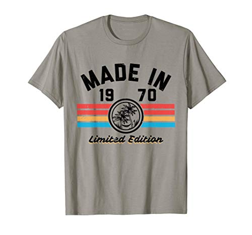 Regalo por 50 años de antigüedad Playa Vintage 1970 50 cumpl Camiseta
