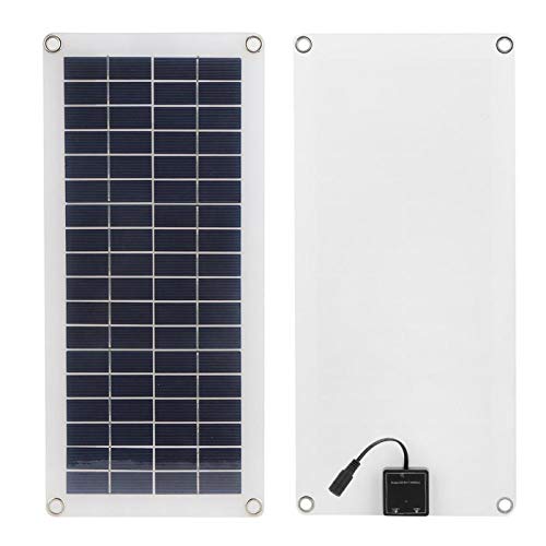 SALUTUYA Panel Solar portátil de 10W con Cable Flexible para Carga de batería de Barco para Luces publicitarias