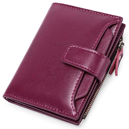 SENDEFN Cartera Mujer pequeña, Cartera Monedero Mujer Piel auténtica con 14 Ranuras para Tarjetas Bloqueo RFID Billetera Cuero auténtico Muy Suave Billetera Corta de Las Señoras Titular SENDEFN Cartera Mujer pequeña, Cartera Monedero Mujer Piel auténtica con 14 Ranuras para Tarjetas Bloqueo RFID Billetera Cuero auténtico Muy Suave Billetera Corta de Las Señoras Titular
