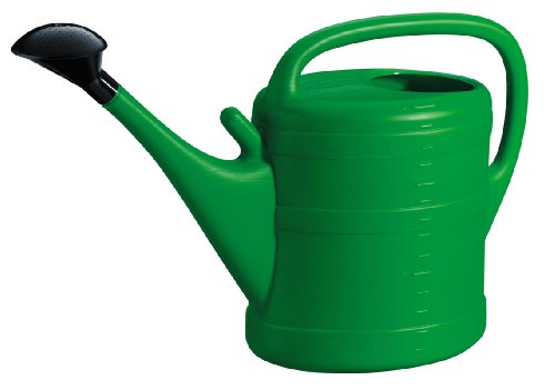 Siena Garden - Regadera de plástico (14 litros), Color Verde