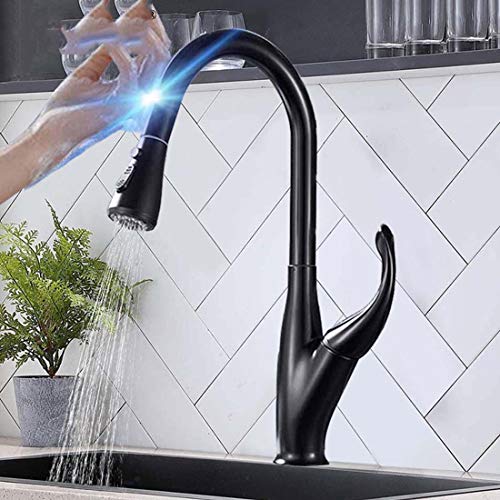 Smart Induction Touch Control MEZCLOS FAUTOS DE COCINA MIXTA, 360 ° Rotatible Saint Out Sensor Grifures,Blacka Smart Induction Touch Control MEZCLOS FAUTOS DE COCINA MIXTA, 360 ° Rotatible Saint Out Sensor Grifures,Blacka