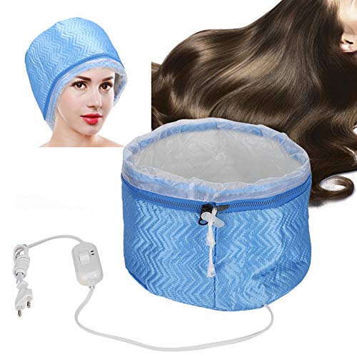 Sombrero eléctrico para el cabello, gorra de vapor para el cabello Belleza vaporizadora Sombrero nutritivo Tratamiento térmico para el cabello Control de alta y baja temperatura Salón Sombrero para el