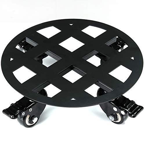 Soporte para Macetas con Ruedas, 25cm Redondo Soporte para Plantas de Madera en Ferro con 4 Ruedas Universales Transportadores de Plantas Flores Pesadas para Jardín Hogar Interior Exterior Negro Soporte para Macetas con Ruedas, 25cm Redondo Soporte para Plantas de Madera en Ferro con 4 Ruedas Universales Transportadores de Plantas Flores Pesadas para Jardín Hogar Interior Exterior Negro