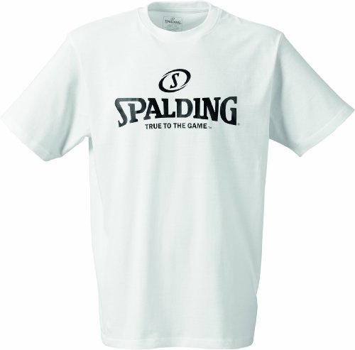 Spalding Basketball-fanartikel Logo T-shirt, color blanco (weiß) - XXXXL