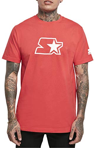 STARTER BLACK LABEL Small Logo tee Camiseta, Starter Red, S para Hombre