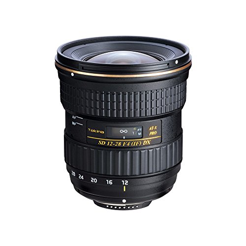Tokina TKATX1228DXC - Objetivo para Canon (Distancia Focal 12-28.0mm, Apertura f/4-22, diámetro: 77mm) Color Negro