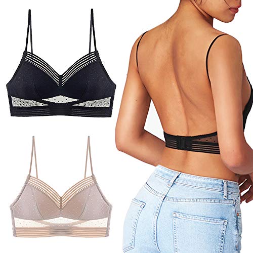 TZJ 3pcs Sujetador de elevación con Confort en la Parte Baja de la Espalda, Sujetador inalámbrico con Espalda en Forma de U para Mujeres (XL) TZJ 3pcs Sujetador de elevación con Confort en la Parte Baja de la Espalda, Sujetador inalámbrico con Espalda en Forma de U para Mujeres (XL)