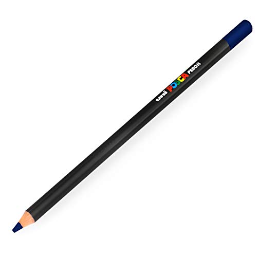 Uni POSCA KPE-200 - Lápiz de colores profesional con aceite y cera (9), color azul marino