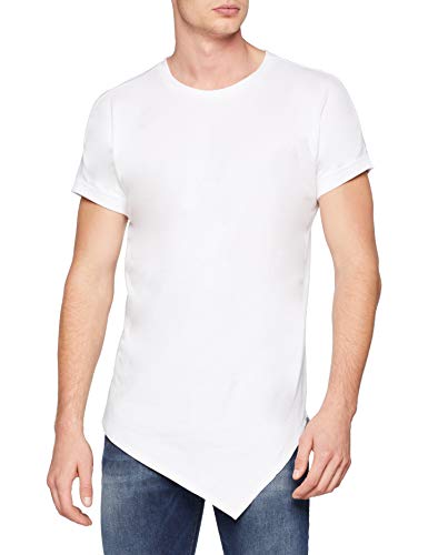 Urban Classics Asymetric Long tee Camiseta, Blanco (White 220), XX-Large para Hombre
