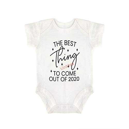 VinMea Baby Bodysuits Funny Short Sleeve Jumpsuit Clothes Outfits The Best Thing To Come out of 2020 for Sweet Baby Girls & Boys (12-18 Months)