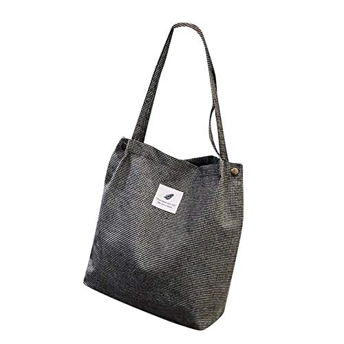 Women Corduroy Shopping Bag Female Canvas Cloth Shoulder Bag Environmental Storage Handbag Reusable Foldable-5_35cm(L) x7cm(W) x38cm(H)/13.7(L) x2.7(W) x14.9(H)