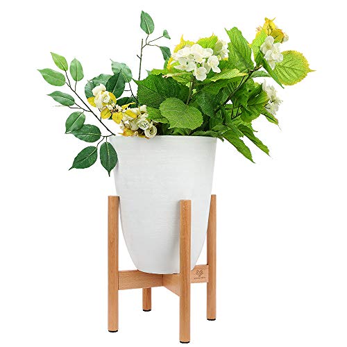 Worth Garden Soporte Macetero de Madera con Estilo Mediados de Siglo 36cm de Altura Soporte para Maceta Se Adapta Mejor a Macetas de 25 cm Interior Exterior (Plantas y macetas no incluida)