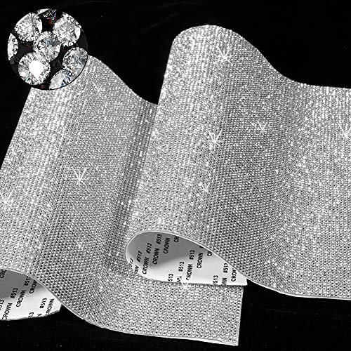 Xinzistar 2 hojas de 24.000 piezas brillantes adhesivos brillantes cristales diamantes decorativos bricolaje adhesivo decoración para coche regalo cristal decoración