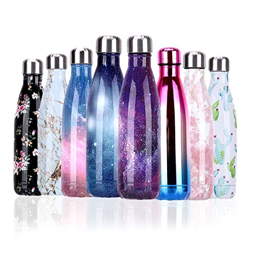 YCLIFE Botella Agua de Acero Inoxidable 500ml, Nuevo Diseño Sin BPA, Aislamiento de Vacío de Doble Pared Durante 24 Horas Frío y 12 Cálido, Deporte, Exterior, Gimnasio (Mármol Rosa) YCLIFE Botella Agua de Acero Inoxidable 500ml, Nuevo Diseño Sin BPA, Aislamiento de Vacío de Doble Pared Durante 24 Horas Frío y 12 Cálido, Deporte, Exterior, Gimnasio (Mármol Rosa)