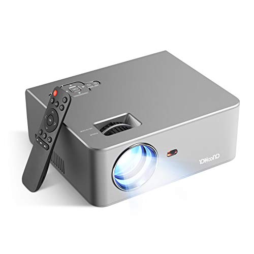 YOHOOLYO Proyector Mini Proyector Portátil 1280x720p Soporte Full HD 1080p 5500 Lúmenes 55,000 Horas de Vida Soporte HDMI/VGA/USB