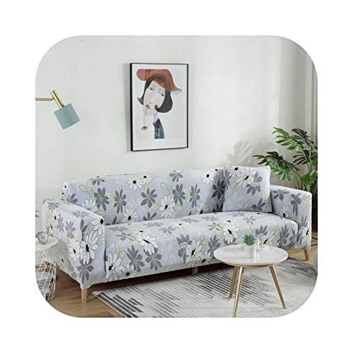 ZaHome Funda elástica para sofá de algodón, todo incluido, elástica, funda de sofá, toalla para sala de estar, dos, tres, cuatro asientos, I-4 asientos, 235-300 cm, 1 pieza