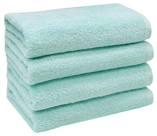 ZOLLNER 4 Toallas de Mano para Lavabo, 50x100 cm, Verde Menta ZOLLNER 4 Toallas de Mano para Lavabo, 50x100 cm, Verde Menta