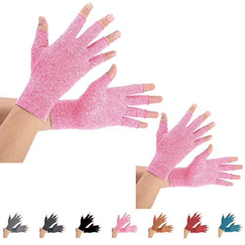 2 pares de guantes de artritis, guantes de compresión de apoyo y calor para manos, alivian el dolor de la reumatoide, la osteoartritis, el RSI, el túnel carpiano, la tendinitis 2 pares de guantes de artritis, guantes de compresión de apoyo y calor para manos, alivian el dolor de la reumatoide, la osteoartritis, el RSI, el túnel carpiano, la tendinitis